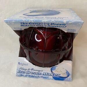 The Original Ball Play & Freeze Ice Cream Maker Campers Dream Pint Red Open Box